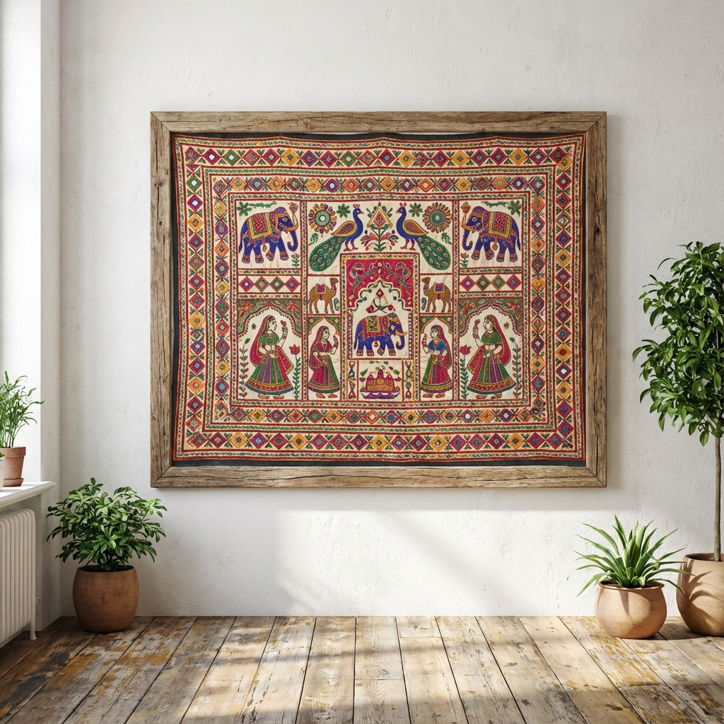 Rajasthani Fabric Wall Art